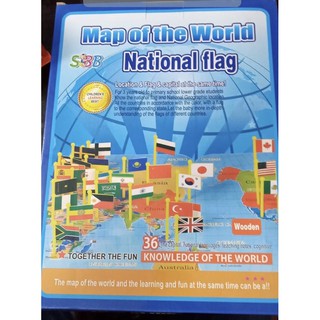 map of the world national flag แผนที่ธงชาติ