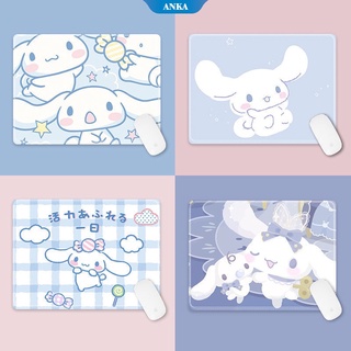 Cinnamoroll babyCinnamoroll แผ่นรองเมาส์สี่เหลี่ยมเล็กการ์ตูนน่ารักแผ่นกันลื่นและสิ่งสกปรกที่โต๊ะล้างทำความสะอาดได้เกม/สำนักงาน