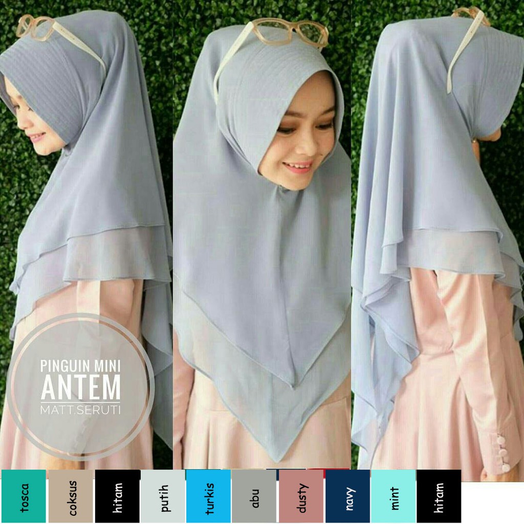 INSTANT HIJAB PINGUIN MINI ANTEM / SYARI HIJAB / INSTANT PASHMINA / VANILLA HIJAB /SALE