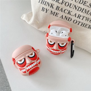 เคสหูฟังบลูทูธไร้สาย ลายอนิเมะผ่าพิภพไททัน สําหรับ airpods 1 2 3 pro Popular Anime Attack on Titan