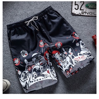 Summer Mens shorts กางเกงชายหาด หลวม สบาย วัสดุแห้งเร็ว SB4097