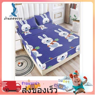 ผ้าคลุมเตียง6 ฟุต พร้อมปลอกหมอน2ชิ้น