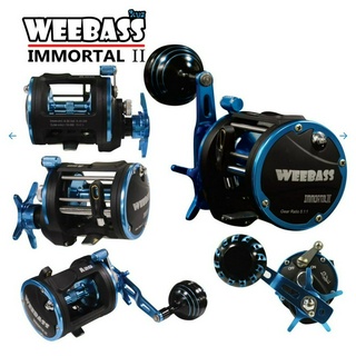 รอกเบท Weebass รอกตกปลา วีเบส IMMORTAL II หมุนขวา มี 3 เบอร์ A20/A30/A40 มีสีฟ้า เขียว ส้ม ทอง