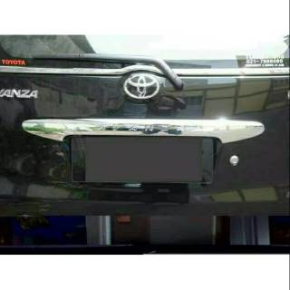 ฝาครอบท้ายรถยนต์ โครเมี่ยม คุณภาพดี สําหรับ Toyota Avanza new vvti 2004-2011