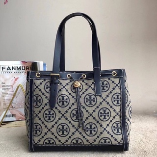 กระเป๋า Tory Burch T Monogram Jacquard Small Tote Bag พร้อมส่งค่ะ ขนาด (29x24x14cm)