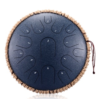 NEW Steel Tongue Drum 13 inch 15 tone Drum Handheld Tank Drum Percussion Instrument Yoga Meditation Beginner Music Lover