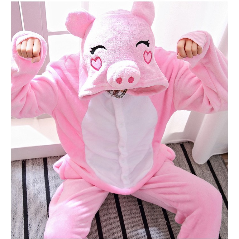 🐷พร้อมส่ง🐷ชุดหมูชมพู มาสคอต การแสดง ก็อตจิ ส่งฟรี ส่งจากกรุงเทพ