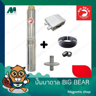 ปั๊มบาดาล BIG BEAR 3"  220V ครบชุด