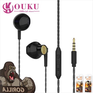 OUKU M01 หูฟัง3.5รุ่นใหม่เสียงดี ราคาถูก รูปทรงEarPhone ดีไซน์สวยงามทันสมัย รุ่นใหม่ล่าสุด พร้อมส่ง