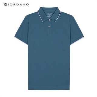 GIORDANO เสื้อโปโลผู้หญิง Womens Solid Lycra Polo 05311018