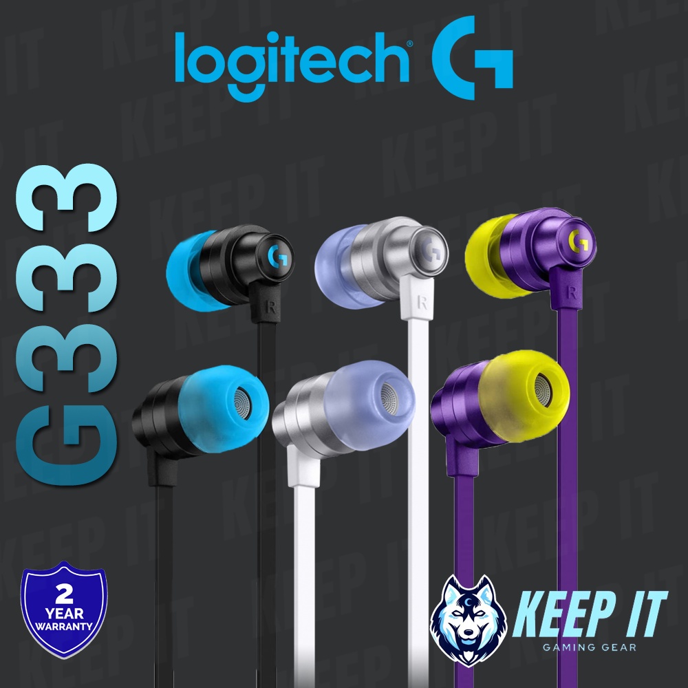 Logitech G333 Gaming Earphones (Black,White,Purple) - หูฟังเกมมิ่ง ...