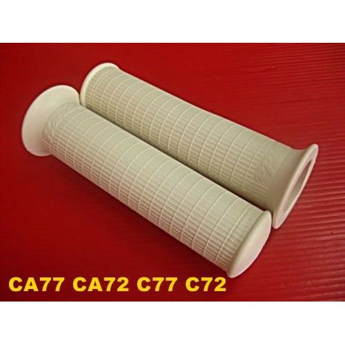"WHITE" GRIP HANDLE Fit For HONDA DREAM CA77 CA72 C77 C72 // ปลอกแฮนด์ สีครีม