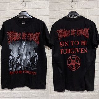 เสื้อยืดผ้าฝ้ายพิมพ์ลายขายดี เสื้อยืด วง Cradle OF FILTH BAND