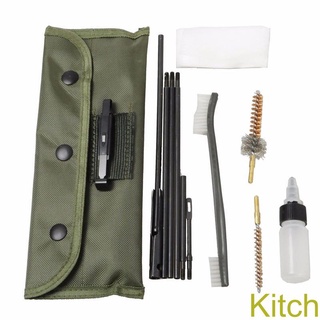 [Kitch]Portable Rifle Gun Cleaning Kit Universal Buttstock Cleaning Kits For AR series M16 Pipe Brush Set