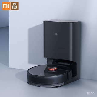 Xiaomi YouPin Official Store MIJIA เครื่องดูดฝุ่นหุ่นยนต์ Mop สิ่งสกปรก Disposal สำหรับทำความสะอาดบ้านกวาดล้าง Mopping Cyclone ดูด Smart Dust Collection DockSK1467