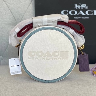 👑ผ่อน0%~แท้100%👑c6997 กระเป๋าสะพาย Coach Kia Circle Bag In Colorblock