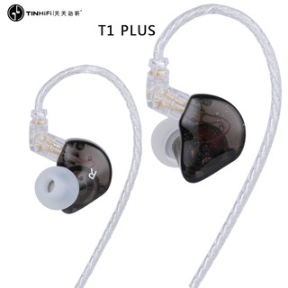 Tinhifi T1 Plus Beryllium Diaphragm หูฟังอินเอียร์ 3 . 5 มม . พร้อม 2 Pin สําหรับเล่นกีฬาวิ่ง