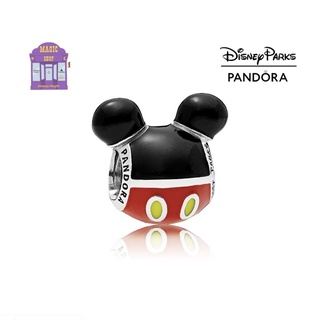💥พร้อมส่ง💥PANDORA Disney Parks ‘Mickey Mouse Playful Icon’ Charm❤️🖤💛