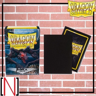 [Sleeve][ซองใส่การ์ด] DragonShield - Matte Black 100ใบ [MTG][Pokemon][Dragon shield]