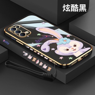 phone case for oppo reno4 reno5 reno4 pro reno5 pro reno6 reno 6z reno6 pro Soft case Galvanized straight edge with lanyard