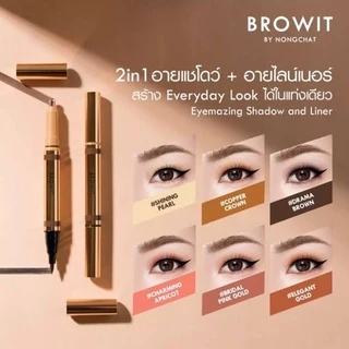 Browit By Nongchat Eyemazing Shadow and Liner 0.85 ml.+0.60g อายแชโดว ทาตาและอายไลน์เนอร์ในแท่งเดียว