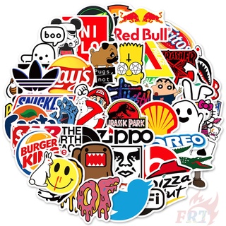 ❉ Classical Mixed Fashion Brand Logo S-3 Cool Cartoon Graffiti สติ๊กเกอร์ ❉ 50Pcs/Set Waterproof DIY Fashion Luggage Laptop Skateboard Decals Doodle สติ๊กเกอร์