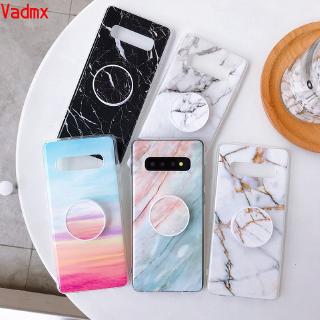 Samsung Galaxy A70 A50 A30 A20 A10 M10 Note 9 8 S7 edge Case Marble Holder Cloud Fashion Luxury Soft Silicone TPU Cover