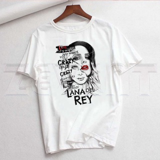 เสื้อยืดลําลอง แขนสั้น พิมพ์ลายกราฟฟิค Lana Del Rey 90s สไตล์เกาหลี แฟชั่นฤดูร้อน สําหรับสตรี