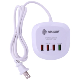 TOSHINO ปลั๊ก USB (4 ช่อง, 1.2 เมตร) รุ่น TS-4USB