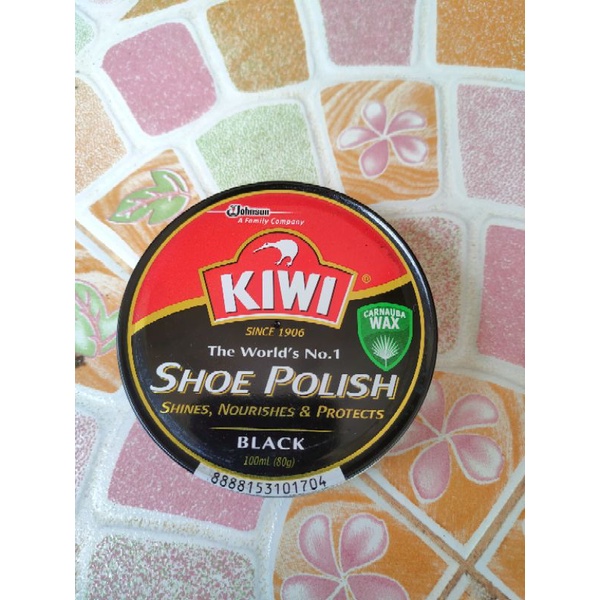 กีวี ขี้ผึ้งขัดรองเท้า KIWI SHOE POLISH ขนาด 100 มล. สีดำ น้ำตาล
