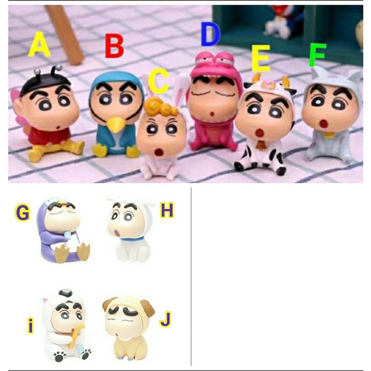 SHINCHAN ขาย INDIVIDUALLY ดินสอสี sinchan sinchan burik วัวเค้กขนาดเล็ก topper จอแสดงผล
