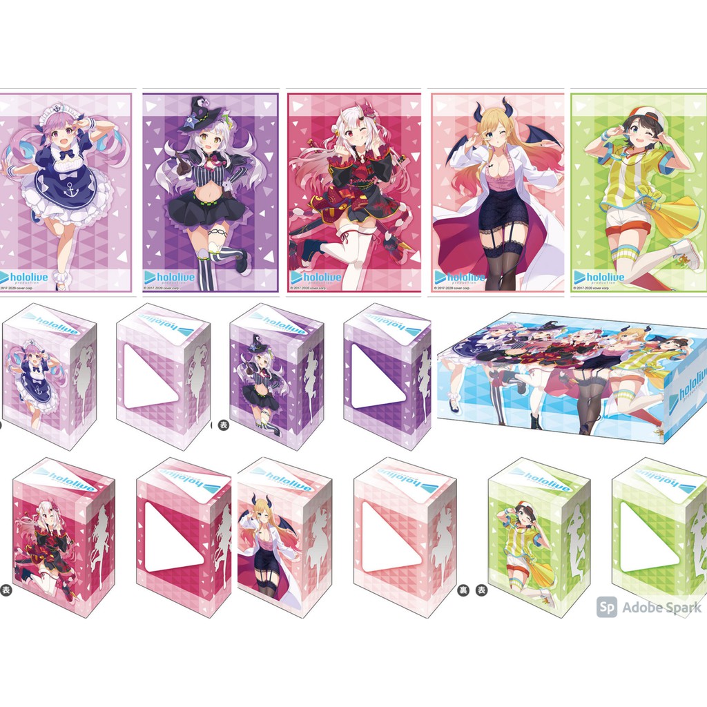 Bushiroad Sleeve & Deck Holder & Storage Hololive Production 2nd fes. Gen2 Minato Aqua, Shion, Ayame, Choco, Subaru
