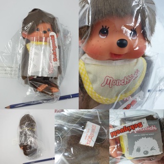 ตุ๊กตา Monchhichi ไซส์ S สูง 19 cm ใหม่ป้ายห้อย ของแท้ จากญี่ปุ่น