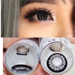 (2) King Gray / Hyper Gray บิ๊กอาย สีเทา เทา ตาโต โทนแบ๊ว ตัดขอบดำ Pretty Doll Contact Lens Bigeyes คอนแทคเลนส์ ค่าสายตา