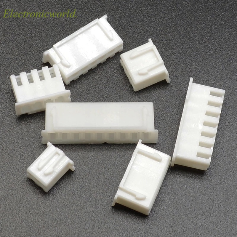 100PCS XH2.54 Connector ตะกั่ว Header ที่อยู่อาศัย 2.54 มม.เปลือกพลาสติก XH-2P/3 P/4 P/5 P/6 P/7 P/8