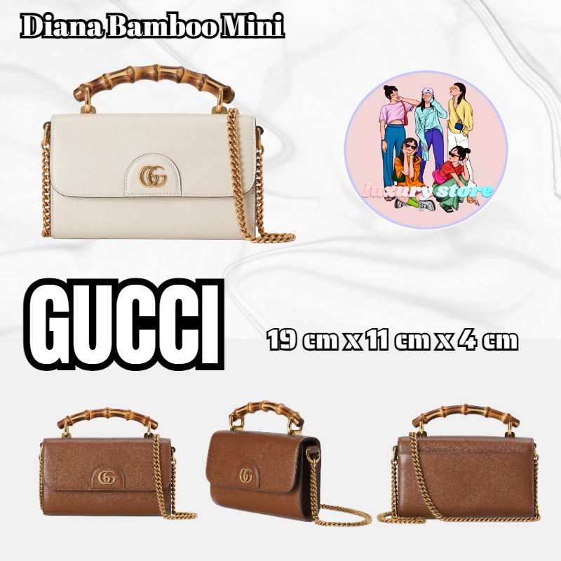 Gucci  Diana Bamboo Mini Shoulder Bag/Ladies Bag/Shoulder Bag/Chain Bag . กุชชี่
