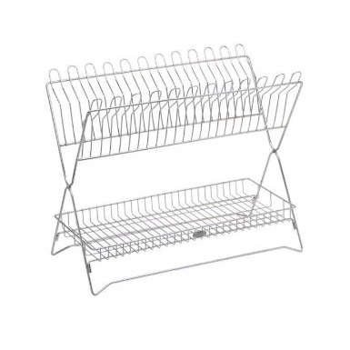 Qline ชั้นวางจาน+ถ้วยแบบพับได้ ST-727 สแตนเลส 304 แท้ 100%