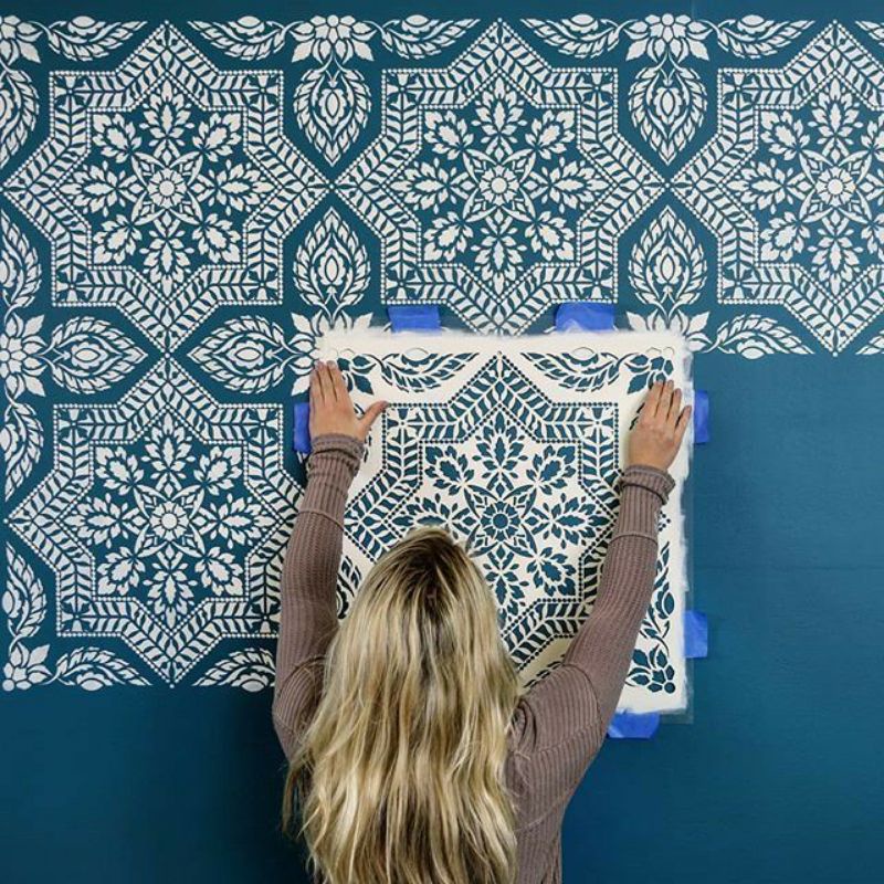 Alhambra motif ลายฉลุติดผนัง ขนาด 30*30 วัสดุหนา