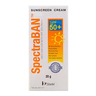 SpectraBan Sunscreen SPF 50+ ขนาด 20 กรัม ครีมกันแดดสเปคตร้าแบน เอสพีเอฟ 50+ พีเอ+++ 20 กรัม รุ่น Ultra Protection