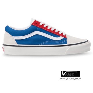 VANS OLD SKOOL 36 DX ANAHEIM FACTORY OG WHITE OG BLUE OG RED SNEAKERS สินค้ามีประกันแท้