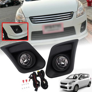 ไฟตัดหมอก สปอร์ตไลท์ รุ่น ซูซูกิ เออร์ติกา Suzuki Ertiga ปี 2012 พร้อมครอบ สีดำด้าน และชุดสายไฟครบชุด