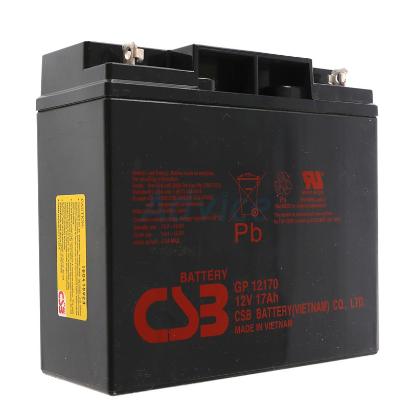 แบตเตอรี่สำหรับเปลี่ยน เครื่องสำรองไฟฟ้า (UPS) Battery 17Ah 12V CSB