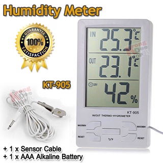 Temperature Humidity Meter Alarm Clock วัดความชื้นพืชผลการเกษตร เครื่องวัดอุณหภูมิความชื้น เช็คความชื้นและอุณหภูมิ