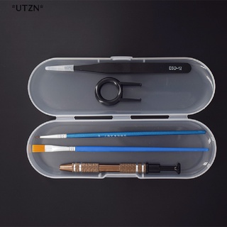 [[UTZN]] Mechanical keyboard switch lube brush tool kit oil tools tweezers switch holder [Hot Sell]