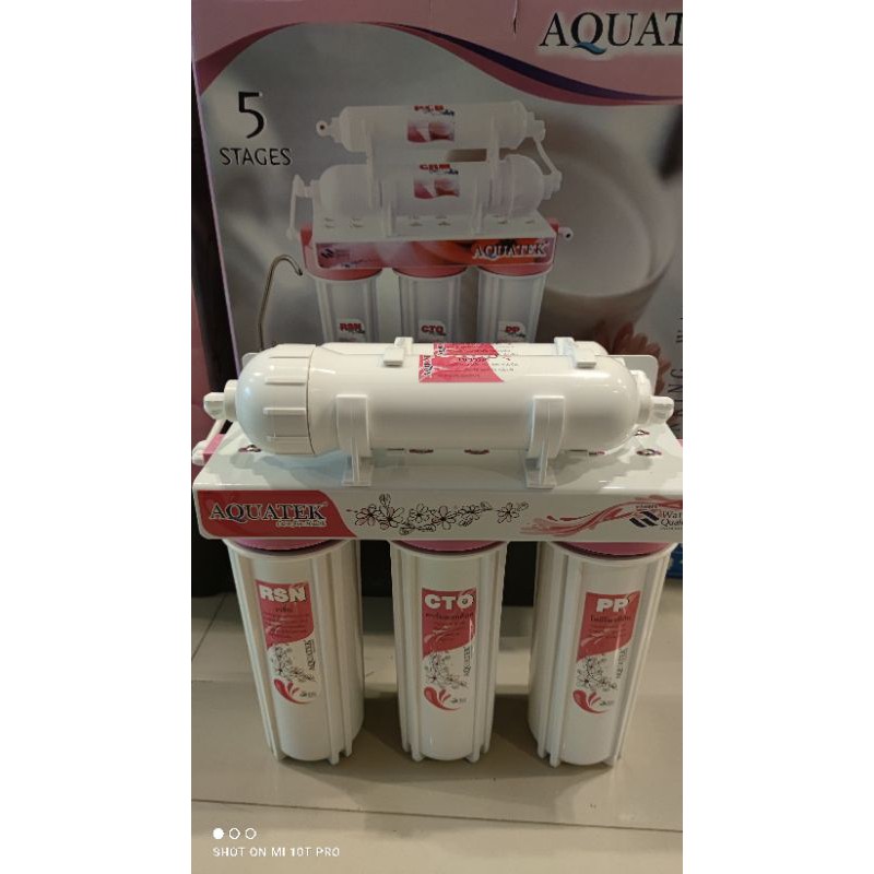 เครื่องกรองน้ำ5ขั้นตอน  AQUATEK