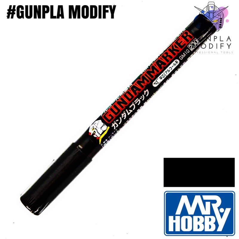MR.HOBBY Gundam Marker GM10 Black กันดั้มมาร์คเกอร์ สีดำ ปากกาสำหรับงานโมเดล