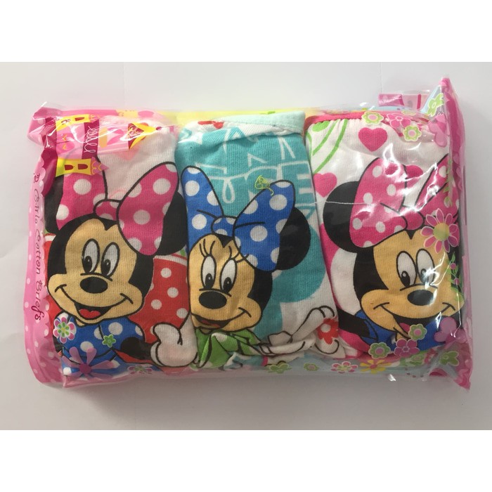 RIDGES GIRLS UNDERWEAR "MINIE MOUSE" G-029 ต่อเนื่อง 3 ชิ้น
