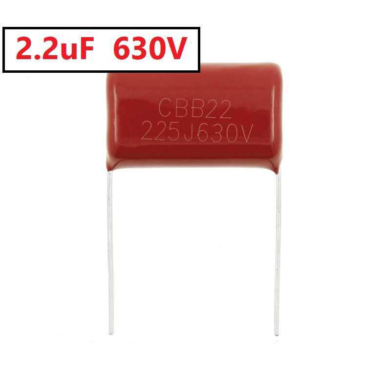 225j400V 2.2uF 400V Capacitor CBB22 400V225J P 20.mm ตัวเก็บประจุ Metallized Polypropylene Film จำนวน 2 ชิ้น