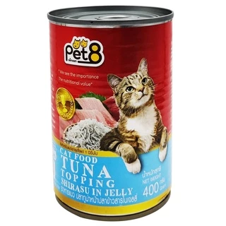 อาหารแมวกระป๋อง Pet8(เพ็ทเอท) 400g 8 รสชาติ