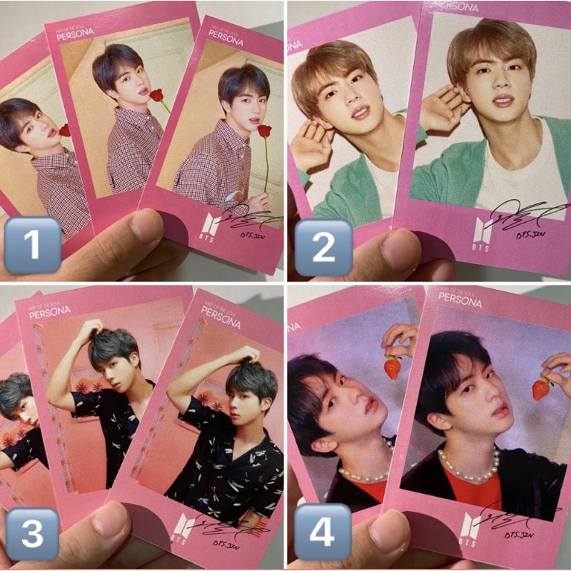 Bts KIM SEOKJIN KPOP PHOTOCARD พร้อมลายเซ็นรูปถ่าย BTS JIN SIGN HAND BTS MERCH